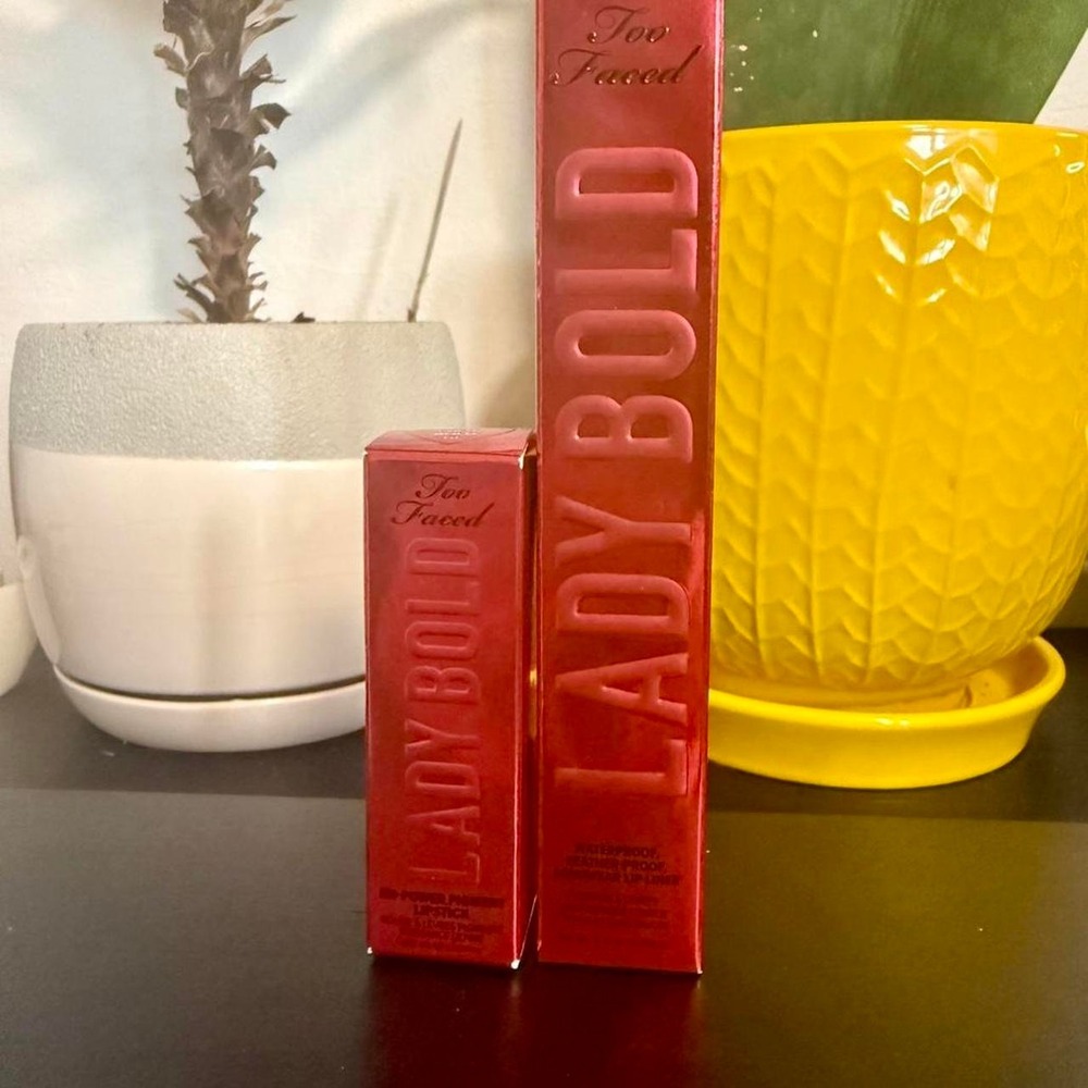 Too‎ Faced Lady Bold lipstick and lipliner NIB